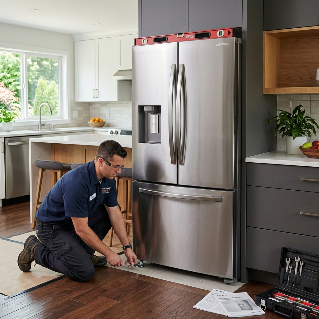 Refrigerator Installation Setup